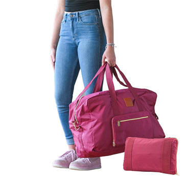 Foldable collapsible weekender bag women, travel bag, hand luggage, weekend bag