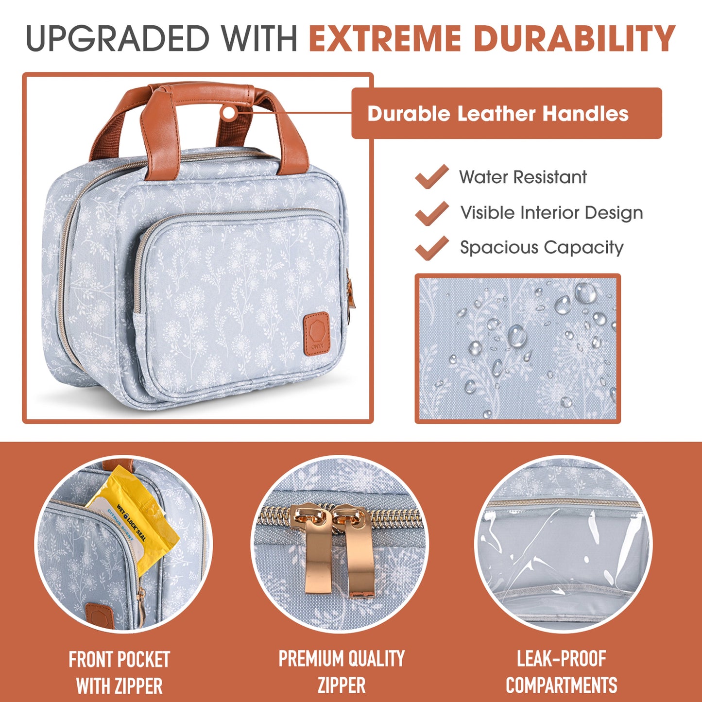Women's Toiletry Bag Travel Bag with Hanging Hook and Mens Toiletry Bag - Travel Bag - Dopp kit - Shave Bag Bundle